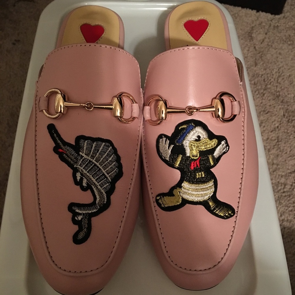 Gucci Princetown Print Leather Slipper-38
